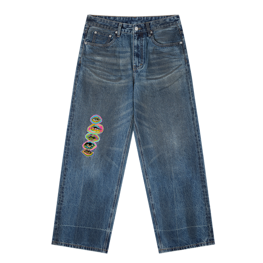 Vision Graphic Straight Leg Jeans