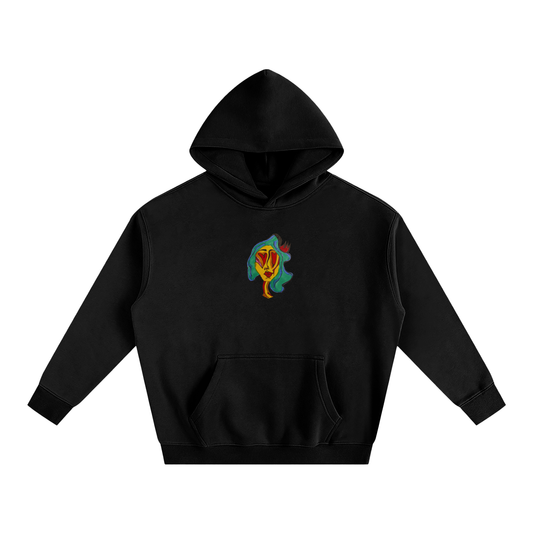 Queen of Hearts Graphic Oversized Hoodie