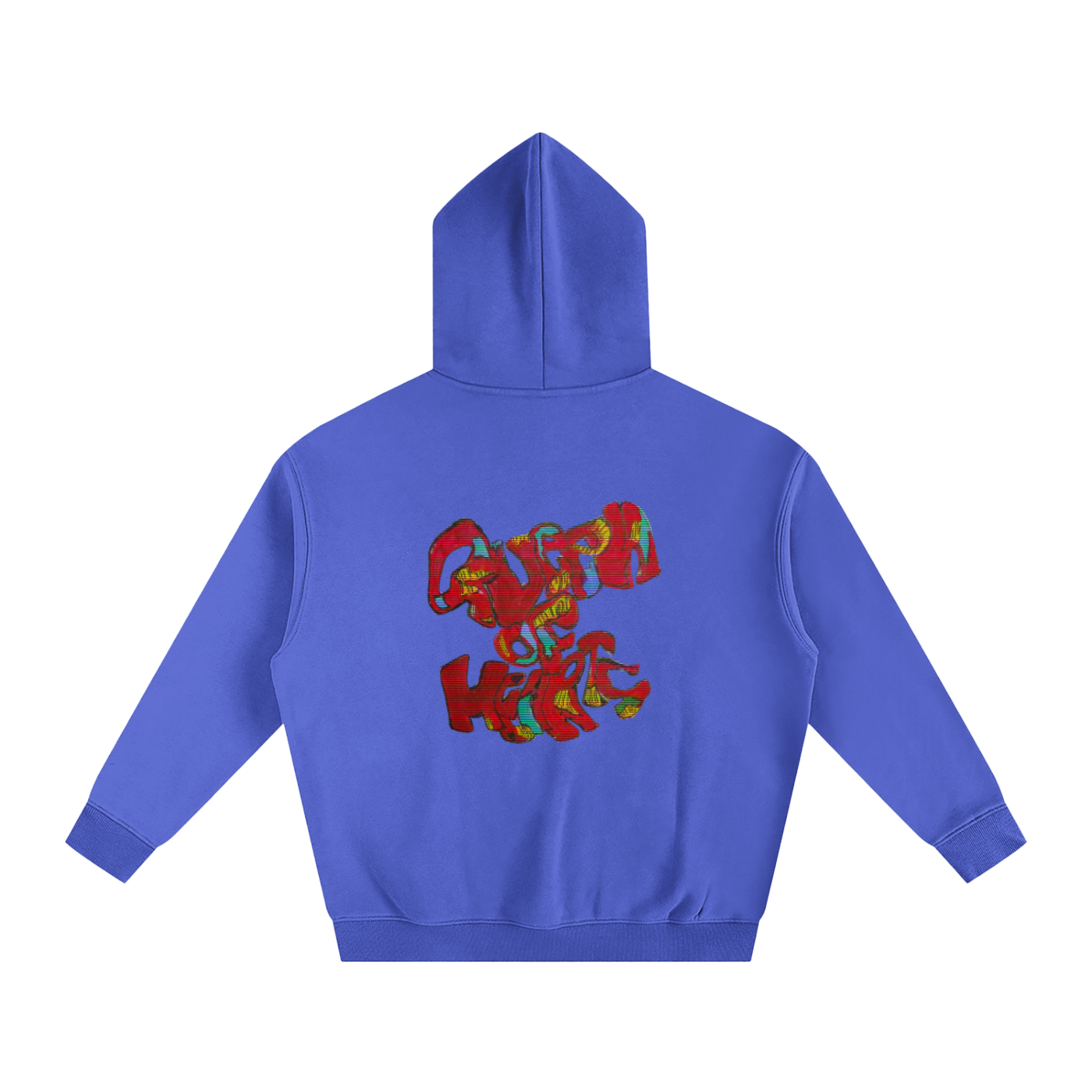 Queen of Hearts Graphic Oversized Hoodie