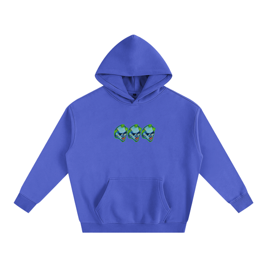 Green Moss Graphic Oversized Hoodie