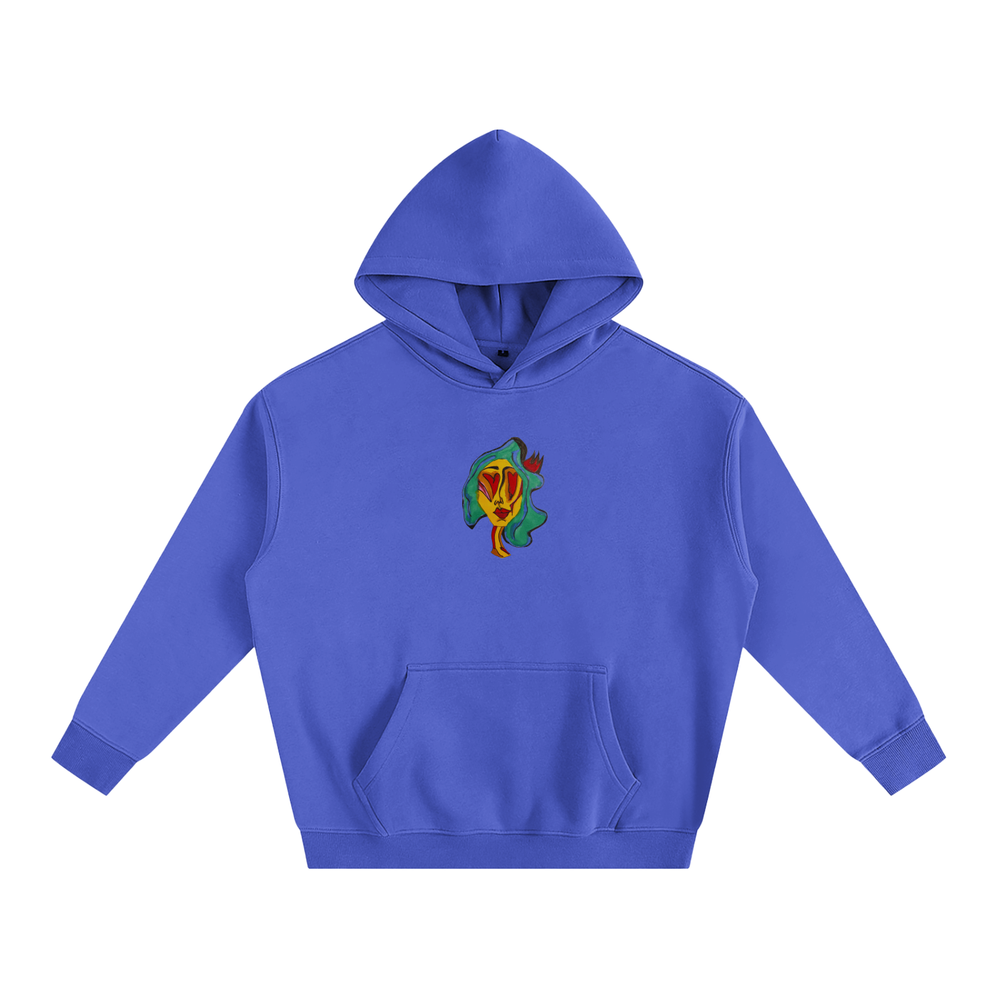 Queen of Hearts Graphic Oversized Hoodie